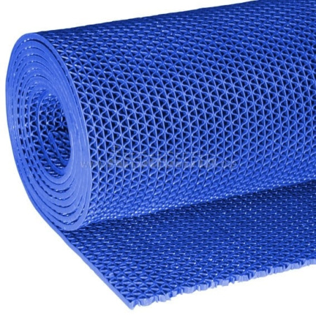 Противоскользящая дорожка ПВХ S-mat Zig Zag 1,2х15м*5 мм Светло-синий 1шт/уп
