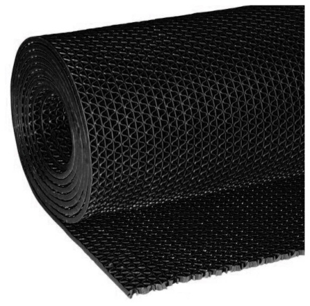 Противоскользящая дорожка ПВХ S-mat Zig Zag 1,2х15м*5 мм Черный 1шт/уп